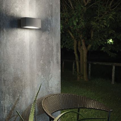 Ideal Lux - Venkovní nástěnné svítidlo ANDROMEDA 1xE27/60W/230V IP55 antracit
