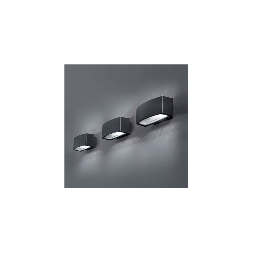 Ideal Lux - Venkovní nástěnné svítidlo ANDROMEDA 2xE27/60W/230V IP55 antracit
