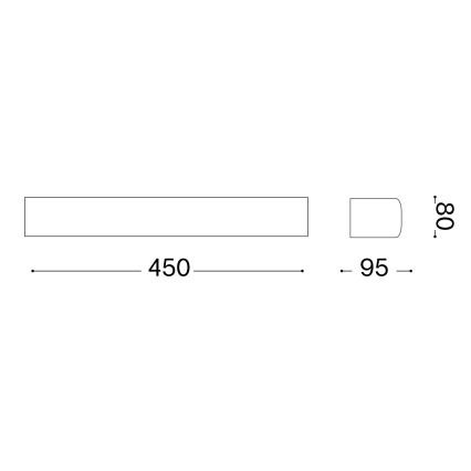 Ideal Lux - Venkovní nástěnné svítidlo ANDROMEDA 2xE27/60W/230V IP55 bílá
