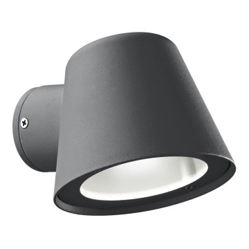 Ideal Lux - Venkovní nástěnné svítidlo GAS 1xGU10/28W/230V IP43 antracit