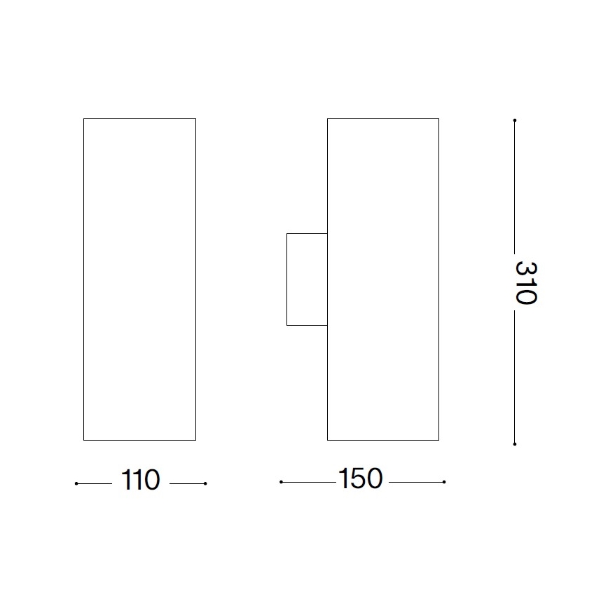 Ideal Lux - Venkovní nástěnné svítidlo GUN 1xE27/60W/230V 31 cm IP54 hnědá