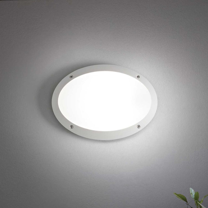 Ideal Lux - Venkovní nástěnné svítidlo MADDI 1xE27/23W/230V IP66 bílá