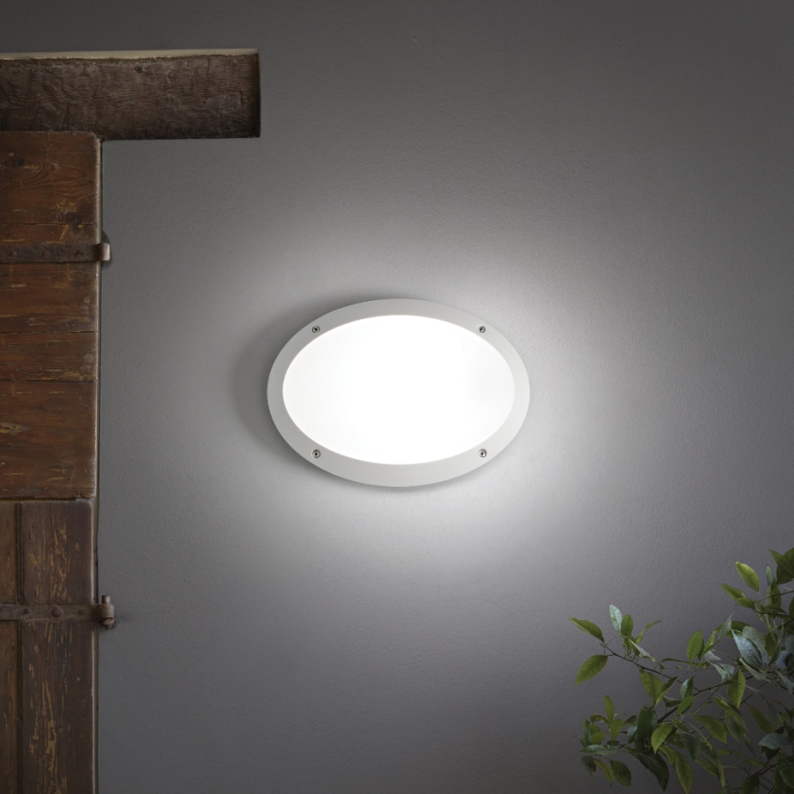 Ideal Lux - Venkovní nástěnné svítidlo MADDI 1xE27/23W/230V IP66 bílá