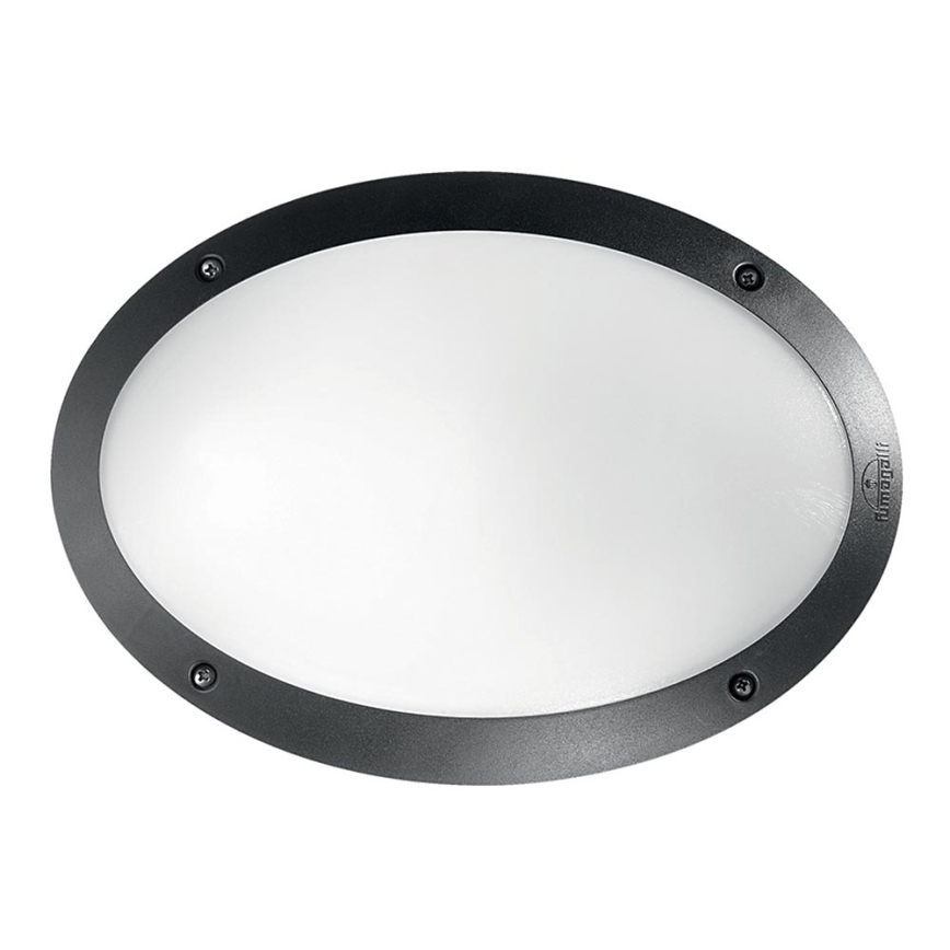 Ideal Lux - Venkovní nástěnné svítidlo MADDI 1xE27/23W/230V IP66 černá