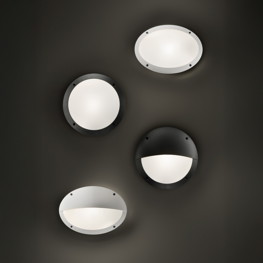 Ideal Lux - Venkovní nástěnné svítidlo POLAR 1xE27/23W/230V IP66 černá