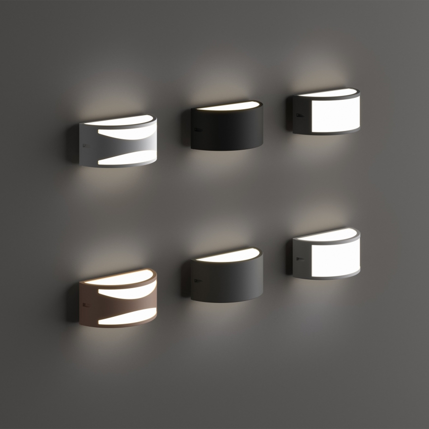 Ideal Lux - Venkovní nástěnné svítidlo REX 1xE27/60W/230V IP44 antracit