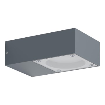 Ideal Lux - Venkovní nástěnné svítidlo SIRIO 1xGX53/9W/230V IP65 antracit