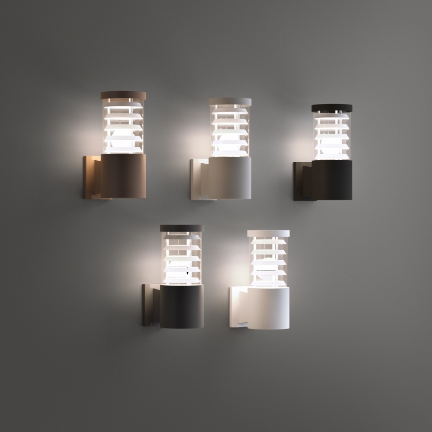 Ideal Lux - Venkovní nástěnné svítidlo TRONCO 1xE27/42W/230V IP44 černá