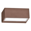 Ideal Lux - Venkovní nástěnné svítidlo TWIN 1xG9/28W/230V IP44 hnědá