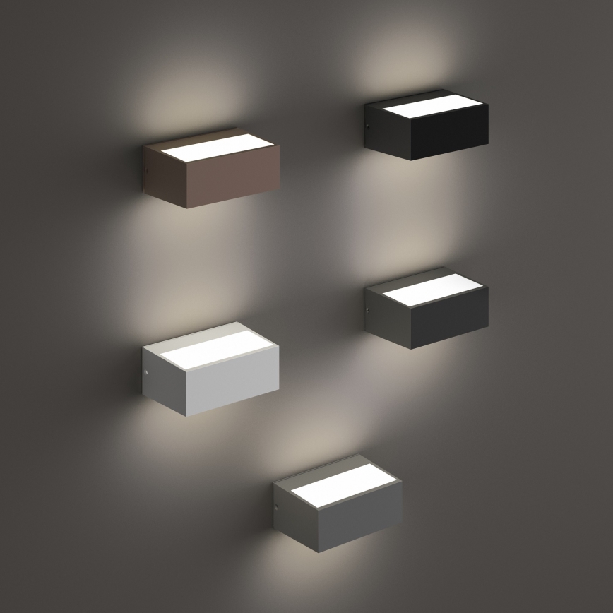 Ideal Lux - Venkovní nástěnné svítidlo TWIN 1xG9/28W/230V IP44 hnědá