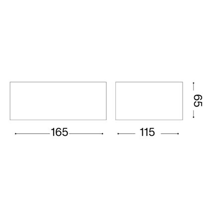 Ideal Lux - Venkovní nástěnné svítidlo TWIN 1xG9/28W/230V IP44 hnědá