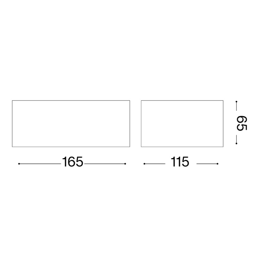 Ideal Lux - Venkovní nástěnné svítidlo TWIN 1xG9/28W/230V IP44 hnědá