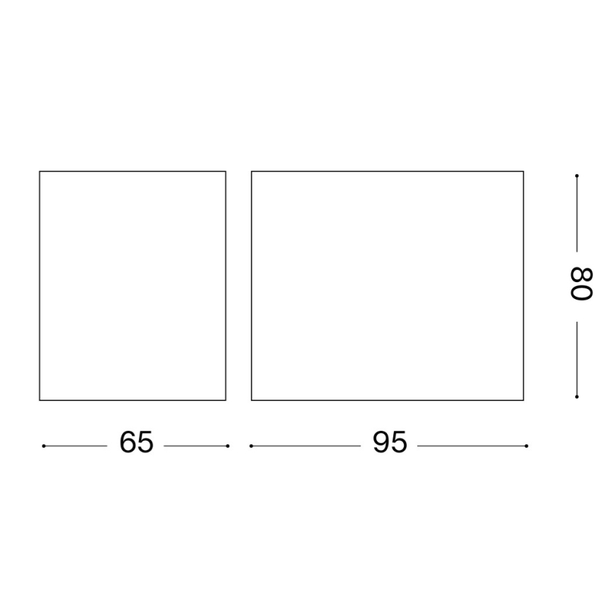 Ideal Lux - Venkovní nástěnné svítidlo UP 1xG9/15W/230V IP44 antracit