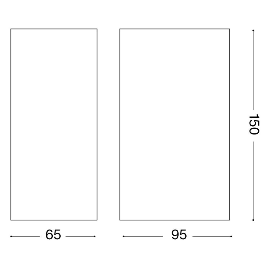 Ideal Lux - Venkovní nástěnné svítidlo UP 2xG9/15W/230V IP44 hnědá
