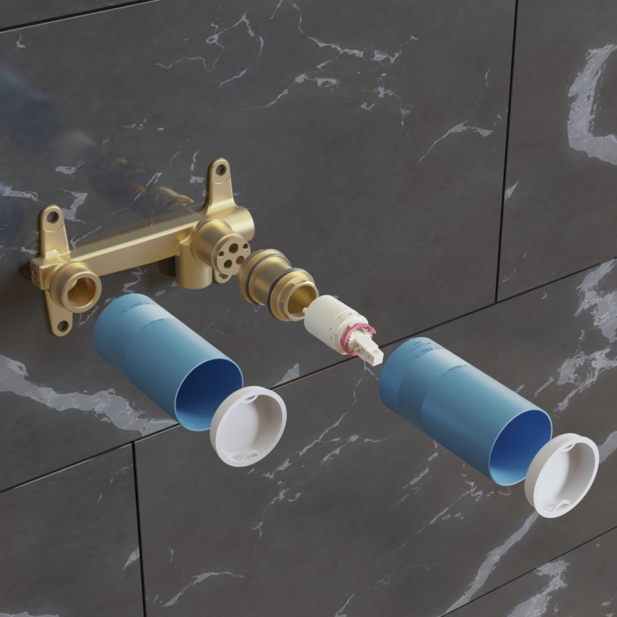 Ideal Standard A1313NU - Montážní těleso pro umyvadlovou podomítkovou baterii BUILT-IN modrá