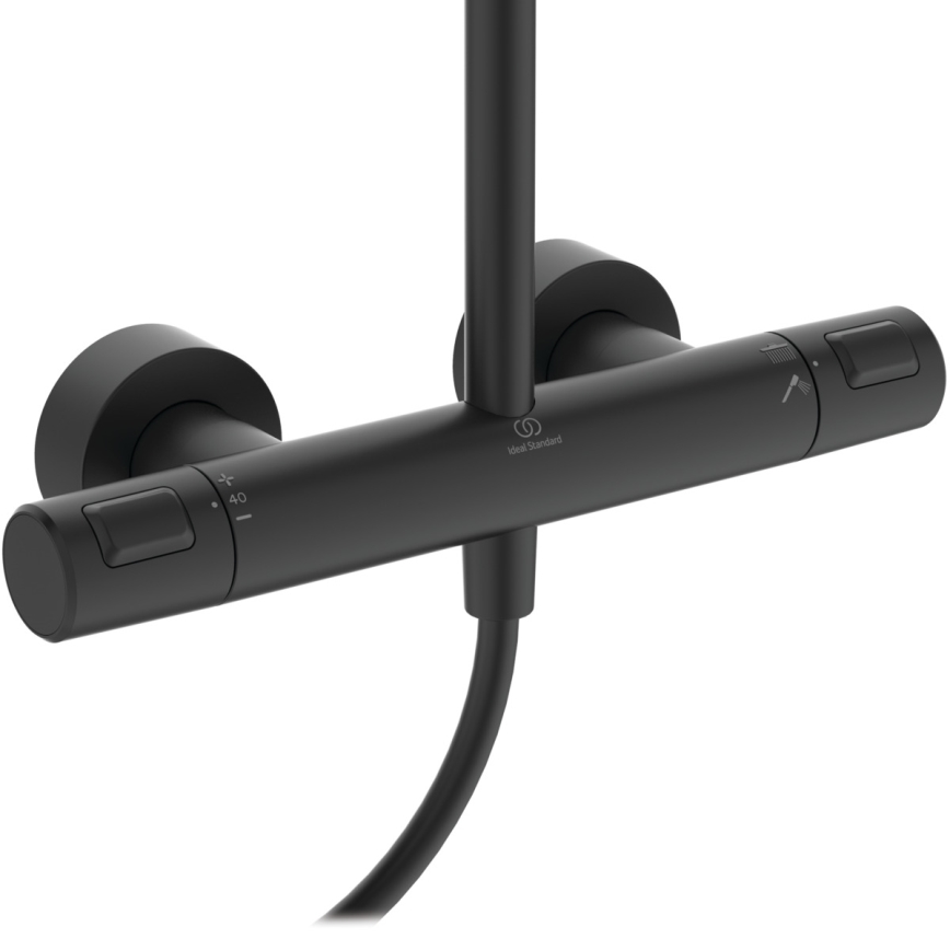 Ideal Standard A7545XG - Sprchová sada s termostatickou baterií CERATHERM T25 matná černá