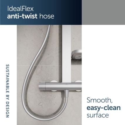 Ideal Standard BD583SI - Sprchová sada s termostatickou baterií CERATHERM ALU+ stříbrná