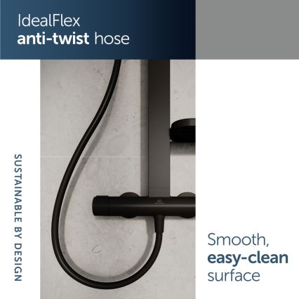 Ideal Standard BD583XG -  Sprchová sada s baterií CERATHERM ALU+ matná černá