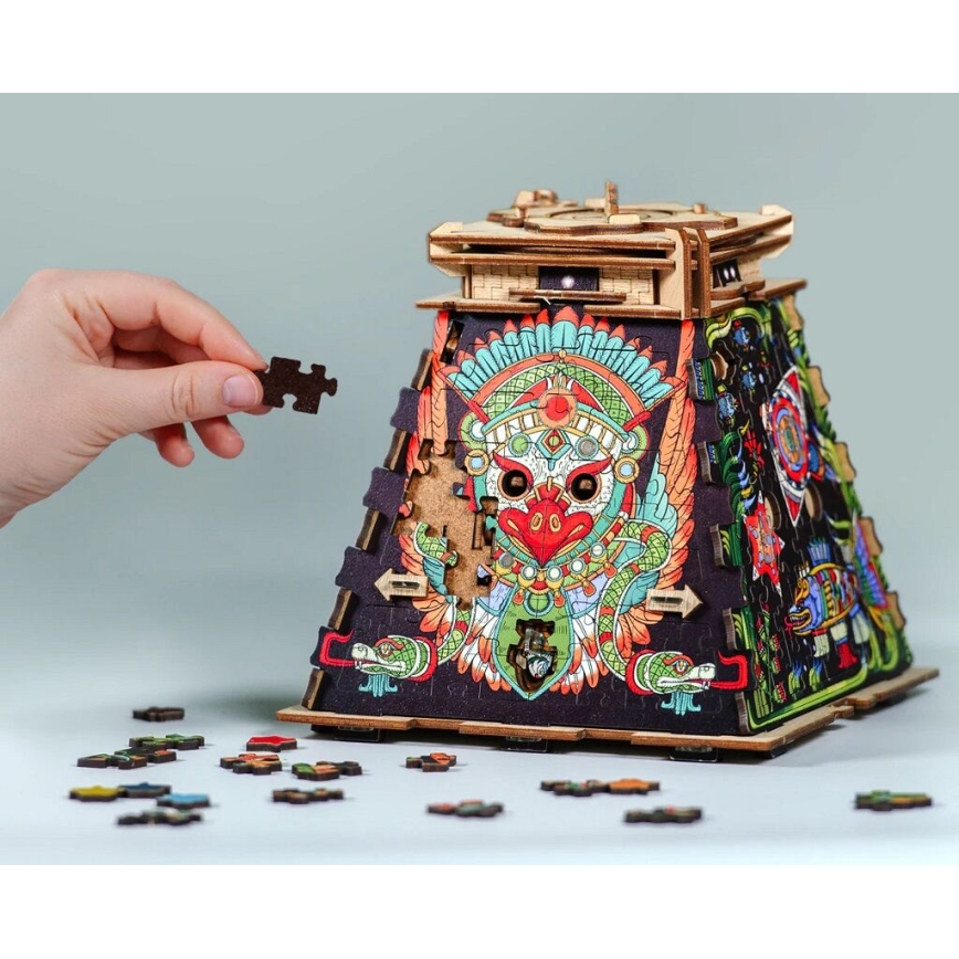 iDventure - Dřevěný hlavolam Pyramida Slunce