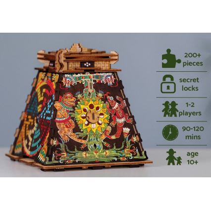 iDventure - Dřevěný hlavolam Pyramida Slunce