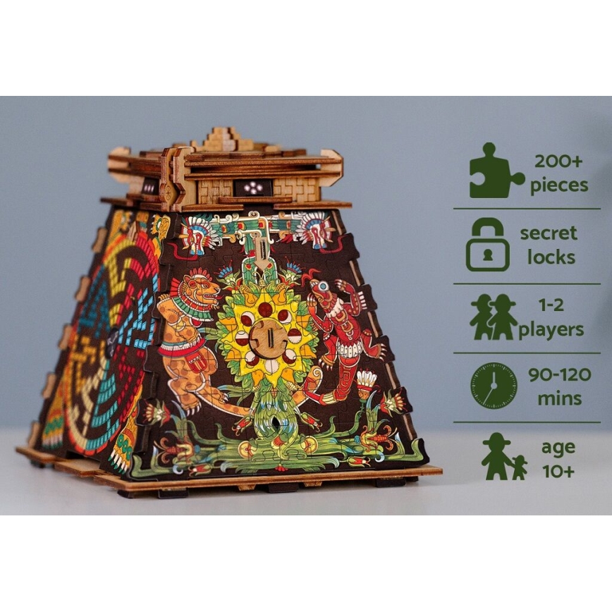 iDventure - Dřevěný hlavolam Pyramida Slunce