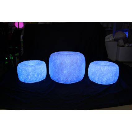 LED Nafukovací taburet s dálkovým ovladačem LED/5V/50cm