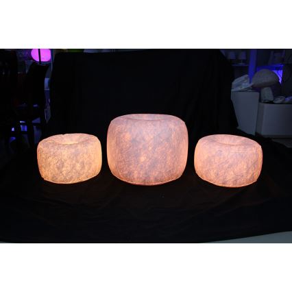LED Nafukovací taburet s dálkovým ovladačem LED/5V/50cm