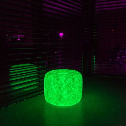 LED Nafukovací taburet s dálkovým ovladačem LED/5V/60cm