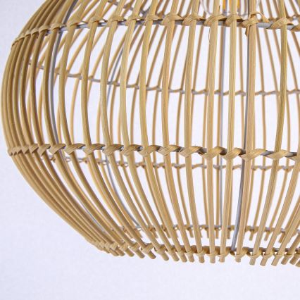 Lustr na lanku PELO 1xE27/40W/230V pr. 40 cm ratan