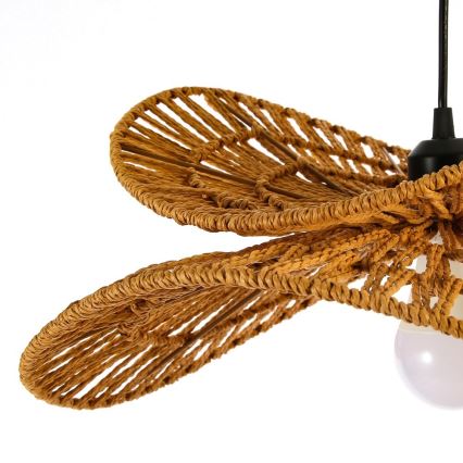 Lustr na lanku MARIPOSA 1xE27/40W/230V pr. 50 cm juta