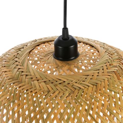 Lustr na lanku HILO 1xE27/40W/230V pr. 45 cm bambus