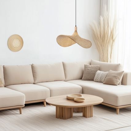 Immax 08290L - Lustr na lanku SOMBRERO 1xE27/40W/230V pr. 80 cm ratan