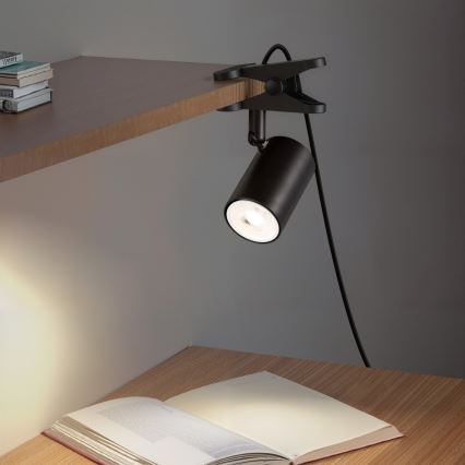 Lampa s klipem PUNTO 1xGU10/9W/230V černá