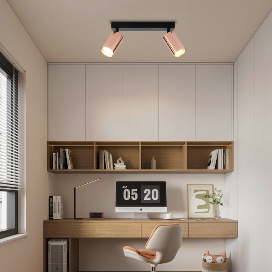 Bodové svítidlo PUNTO 2xGU10/9W/230V rose gold