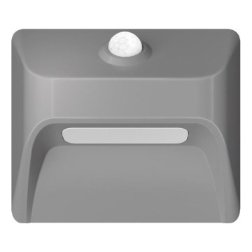 Immax 08309L - LED Nabíjecí schodišťové svítidlo se senzorem STEP LIGHT LED/0,3W/3,7V 2200 mAh IP53 šedá