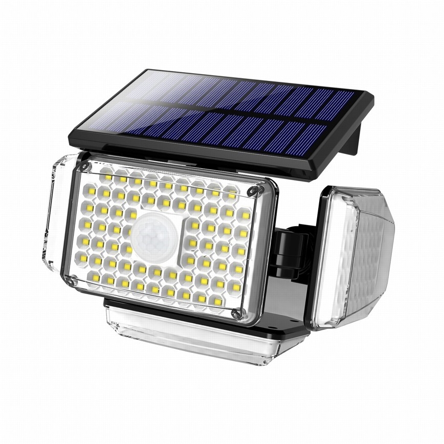 LED Solární nástěnné svítidlo se senzorem LED/5W/5,5V IP65 2400 mAh