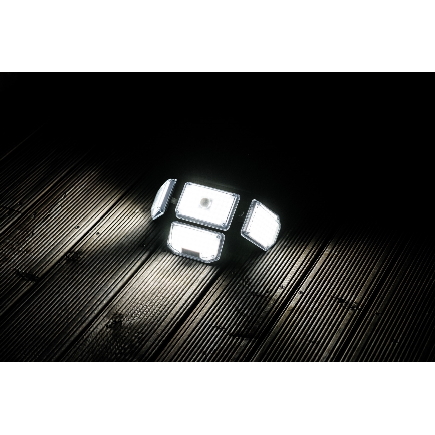 LED Solární nástěnné svítidlo se senzorem LED/5W/5,5V IP65 2400 mAh