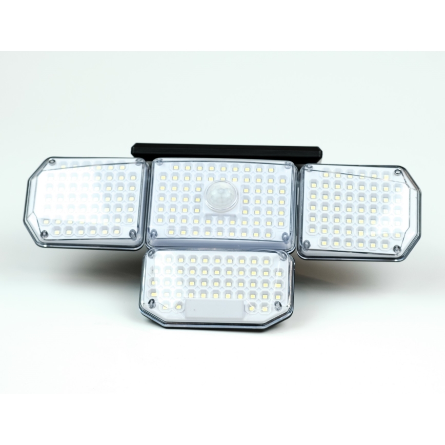 LED Solární nástěnné svítidlo se senzorem LED/5W/5,5V IP65 2400 mAh