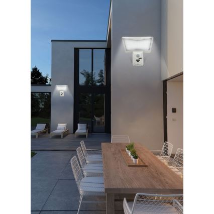 LED Solární nástěnné svítidlo se senzorem LED/2,6W/5,5V IP65 bílá