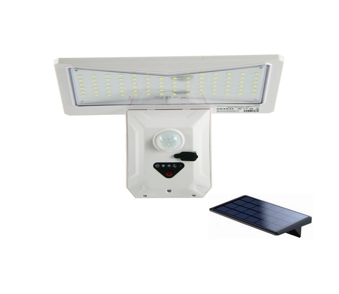 Immax Immax 08483L - LED Solární nástěnné svítidlo se senzorem LED/4W/5,5V IP65 bílá IM1110