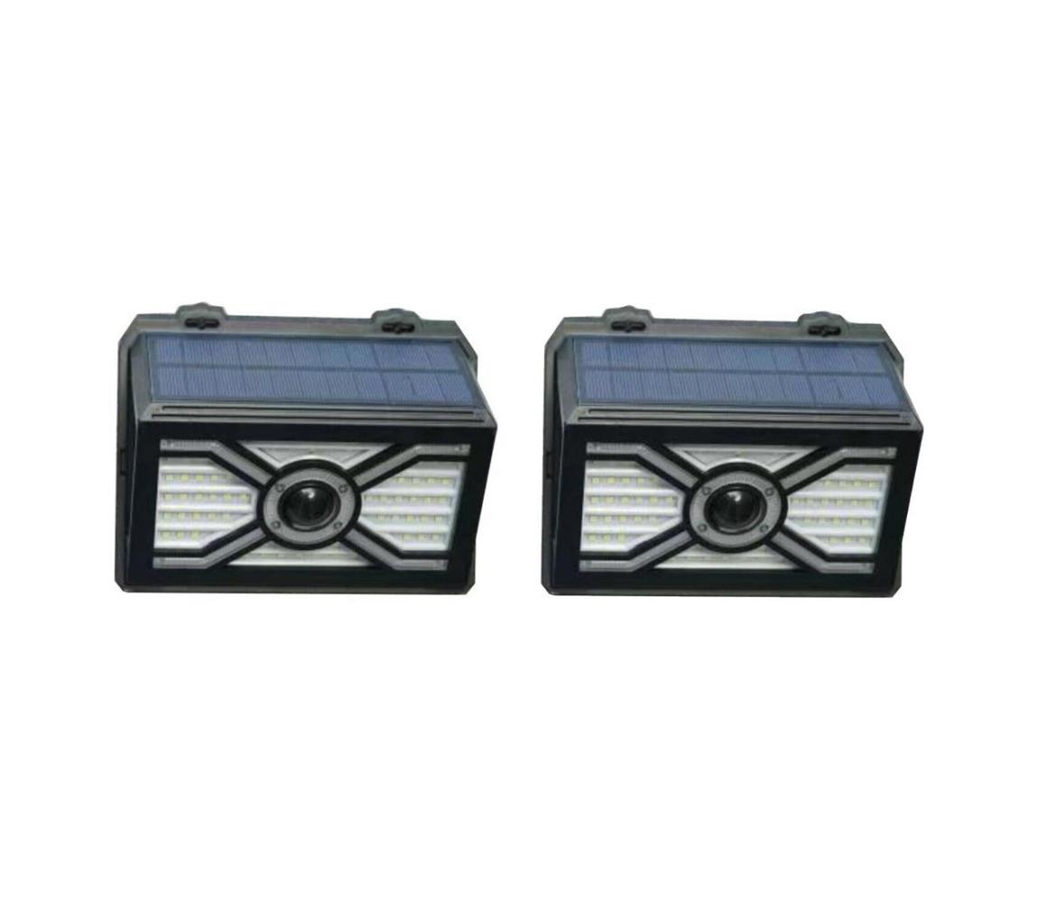 Immax Immax 08484L - SADA 2x LED Solární nástěnné svítidlo se senzorem LED/7W/5V IP65 IM1111