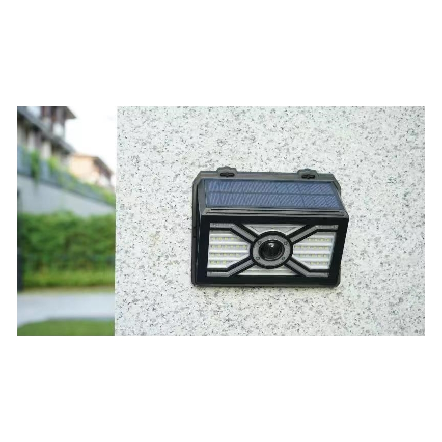 SADA 2x LED Solární nástěnné svítidlo se senzorem LED/7W/5V IP65