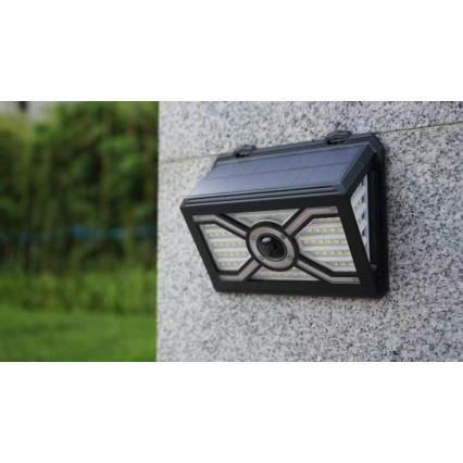 SADA 2x LED Solární nástěnné svítidlo se senzorem LED/7W/5V IP65