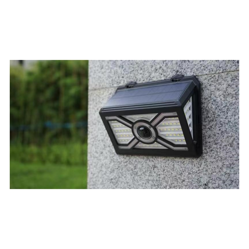 SADA 2x LED Solární nástěnné svítidlo se senzorem LED/7W/5V IP65