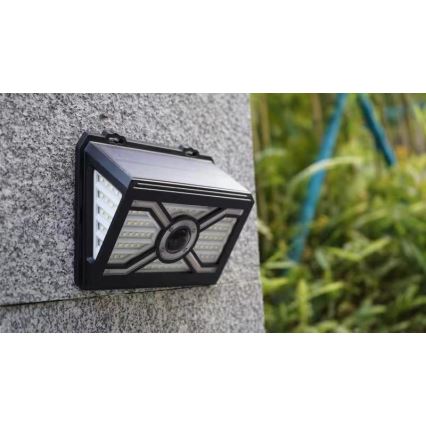SADA 2x LED Solární nástěnné svítidlo se senzorem LED/7W/5V IP65