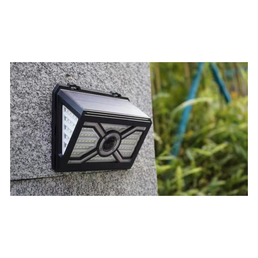 SADA 2x LED Solární nástěnné svítidlo se senzorem LED/7W/5V IP65