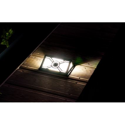 SADA 2x LED Solární nástěnné svítidlo se senzorem LED/7W/5V IP65