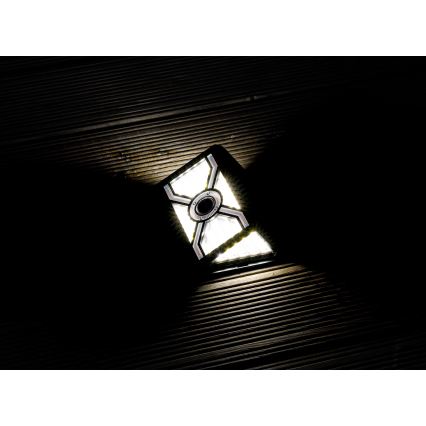 SADA 2x LED Solární nástěnné svítidlo se senzorem LED/7W/5V IP65