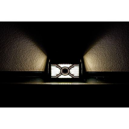 SADA 2x LED Solární nástěnné svítidlo se senzorem LED/7W/5V IP65
