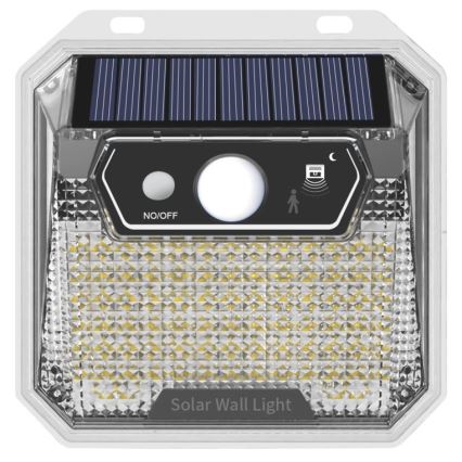 LED Solární nástěnné svítidlo se senzorem LED/3W/5,5V IP65 1200 mAh